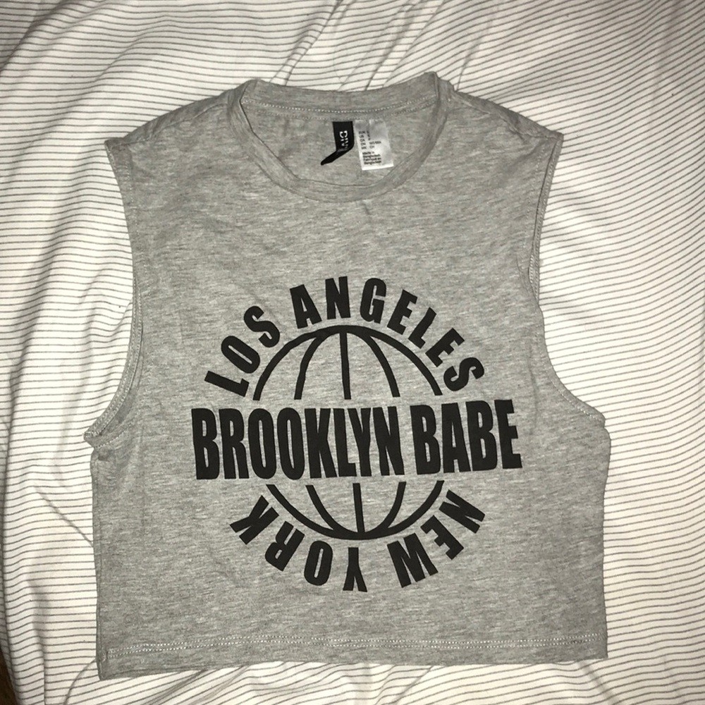 *CLOSING SALE*H & M basketball crop top muscle tee